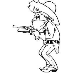 Coloring page: Cowboy (Characters) #91422 - Free Printable Coloring Pages