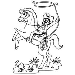 Coloring page: Cowboy (Characters) #91423 - Free Printable Coloring Pages