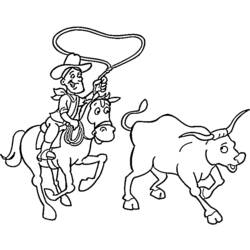 Coloring page: Cowboy (Characters) #91432 - Free Printable Coloring Pages