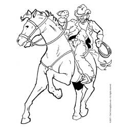 Coloring page: Cowboy (Characters) #91443 - Free Printable Coloring Pages