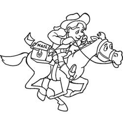 Coloring page: Cowboy (Characters) #91474 - Free Printable Coloring Pages