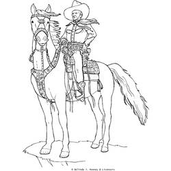 Coloring page: Cowboy (Characters) #91501 - Free Printable Coloring Pages