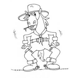 Coloring page: Cowboy (Characters) #91565 - Free Printable Coloring Pages