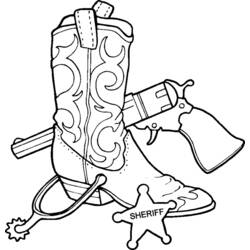 Coloring page: Cowboy (Characters) #91620 - Free Printable Coloring Pages