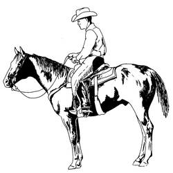 Coloring page: Cowboy (Characters) #91639 - Free Printable Coloring Pages