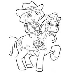 Coloring page: Cowboy (Characters) #91716 - Free Printable Coloring Pages
