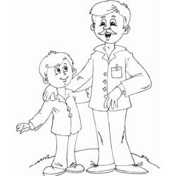 Coloring page: Dad (Characters) #103654 - Free Printable Coloring Pages