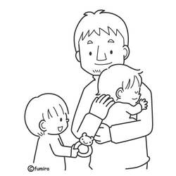 Coloring page: Dad (Characters) #103775 - Free Printable Coloring Pages