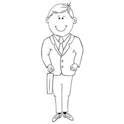 Coloring page: Dad (Characters) #103890 - Free Printable Coloring Pages