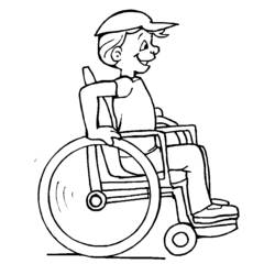 Coloring page: Disabled Person (Characters) #98407 - Free Printable Coloring Pages