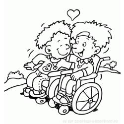 Coloring page: Disabled Person (Characters) #98412 - Free Printable Coloring Pages