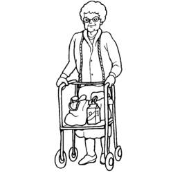 Coloring page: Disabled Person (Characters) #98413 - Free Printable Coloring Pages