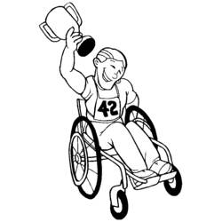 Coloring page: Disabled Person (Characters) #98417 - Free Printable Coloring Pages