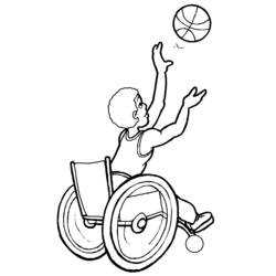 Coloring page: Disabled Person (Characters) #98421 - Free Printable Coloring Pages