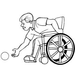 Coloring page: Disabled Person (Characters) #98422 - Free Printable Coloring Pages