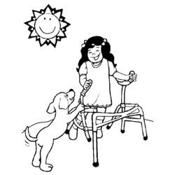 Coloring page: Disabled Person (Characters) #98430 - Free Printable Coloring Pages