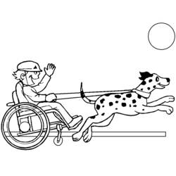 Coloring page: Disabled Person (Characters) #98432 - Free Printable Coloring Pages
