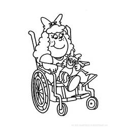 Coloring page: Disabled Person (Characters) #98433 - Free Printable Coloring Pages