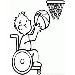 Coloring page: Disabled Person (Characters) #98436 - Free Printable Coloring Pages