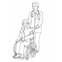 Coloring page: Disabled Person (Characters) #98447 - Free Printable Coloring Pages