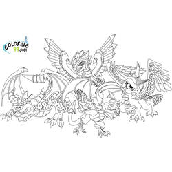 Coloring page: Dragon (Characters) #148354 - Free Printable Coloring Pages