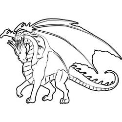 Coloring page: Dragon (Characters) #148355 - Free Printable Coloring Pages