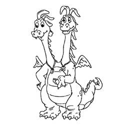 Coloring page: Dragon (Characters) #148405 - Free Printable Coloring Pages