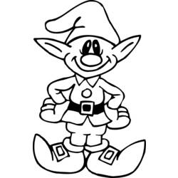 Coloring pages: Elf - Free Printable Coloring Pages