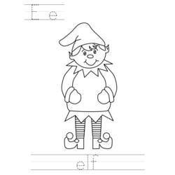 Coloring page: Elf (Characters) #93861 - Free Printable Coloring Pages