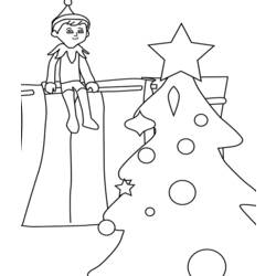 Coloring page: Elf (Characters) #93903 - Free Printable Coloring Pages