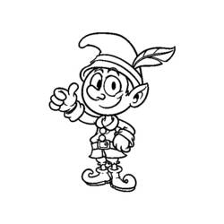 Coloring page: Elf (Characters) #94009 - Free Printable Coloring Pages