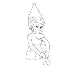 Coloring page: Elf (Characters) #94129 - Free Printable Coloring Pages