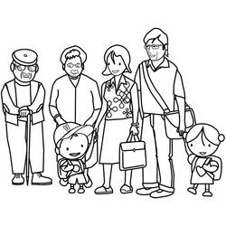 Coloring page: Family (Characters) #95285 - Free Printable Coloring Pages