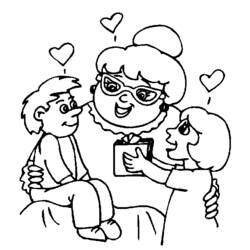 Coloring page: Grandparents (Characters) #150621 - Free Printable Coloring Pages