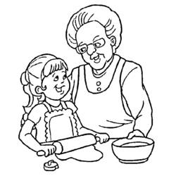 Coloring page: Grandparents (Characters) #150627 - Free Printable Coloring Pages