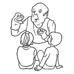 Coloring page: Grandparents (Characters) #150638 - Free Printable Coloring Pages