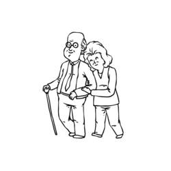 Coloring page: Grandparents (Characters) #150640 - Free Printable Coloring Pages