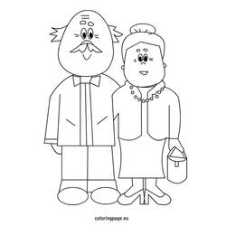 Coloring page: Grandparents (Characters) #150651 - Free Printable Coloring Pages