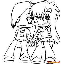 Coloring page: In Love (Characters) #88496 - Free Printable Coloring Pages