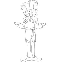 Coloring page: Jester (Characters) #148690 - Free Printable Coloring Pages