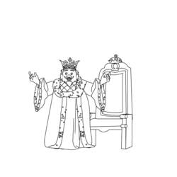 Coloring page: King (Characters) #107152 - Free Printable Coloring Pages