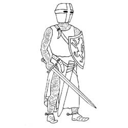Coloring page: Knight (Characters) #86892 - Free Printable Coloring Pages