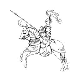 Coloring page: Knight (Characters) #86898 - Free Printable Coloring Pages