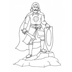 Coloring page: Knight (Characters) #86905 - Free Printable Coloring Pages