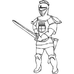 Coloring page: Knight (Characters) #86906 - Free Printable Coloring Pages