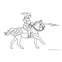 Coloring page: Knight (Characters) #86909 - Free Printable Coloring Pages