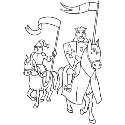 Coloring page: Knight (Characters) #86918 - Free Printable Coloring Pages