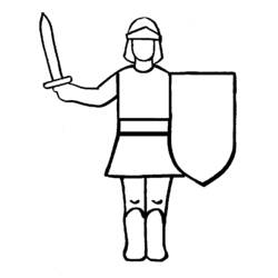 Coloring page: Knight (Characters) #86924 - Free Printable Coloring Pages