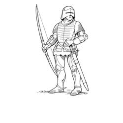 Coloring page: Knight (Characters) #86930 - Free Printable Coloring Pages