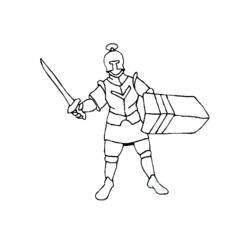 Coloring page: Knight (Characters) #86975 - Free Printable Coloring Pages
